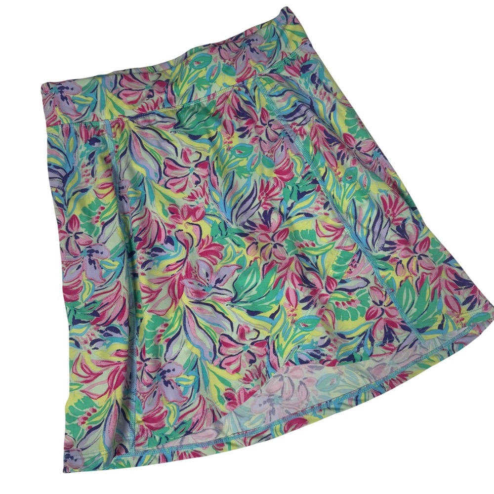 Nanette Lepore Play Skort Womens S Multi Color Floral Athletic Tennis Golf Skirt